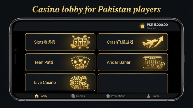 Lobby view of golo 777 for Pakistan users - 4